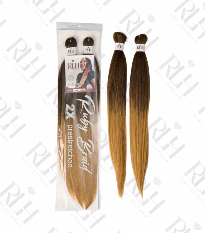 Ruby Love Hair Sunset Ombre Pre-Stretched 2-Pack
